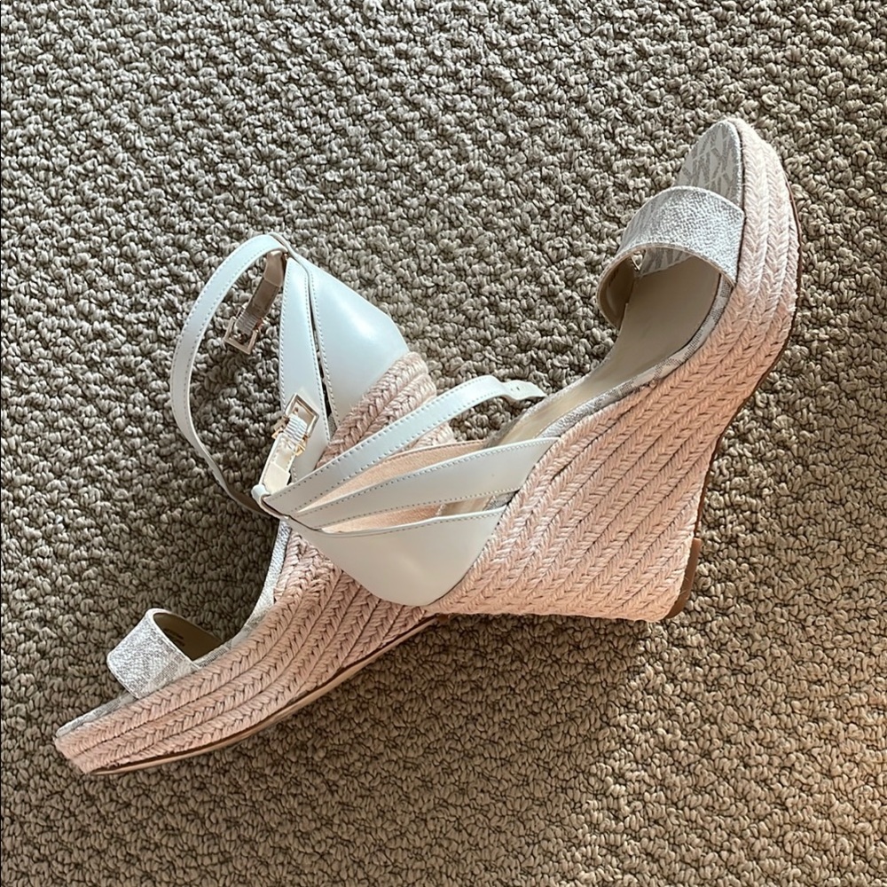 Michael Kors Cream Espadrille High Heel Elegance